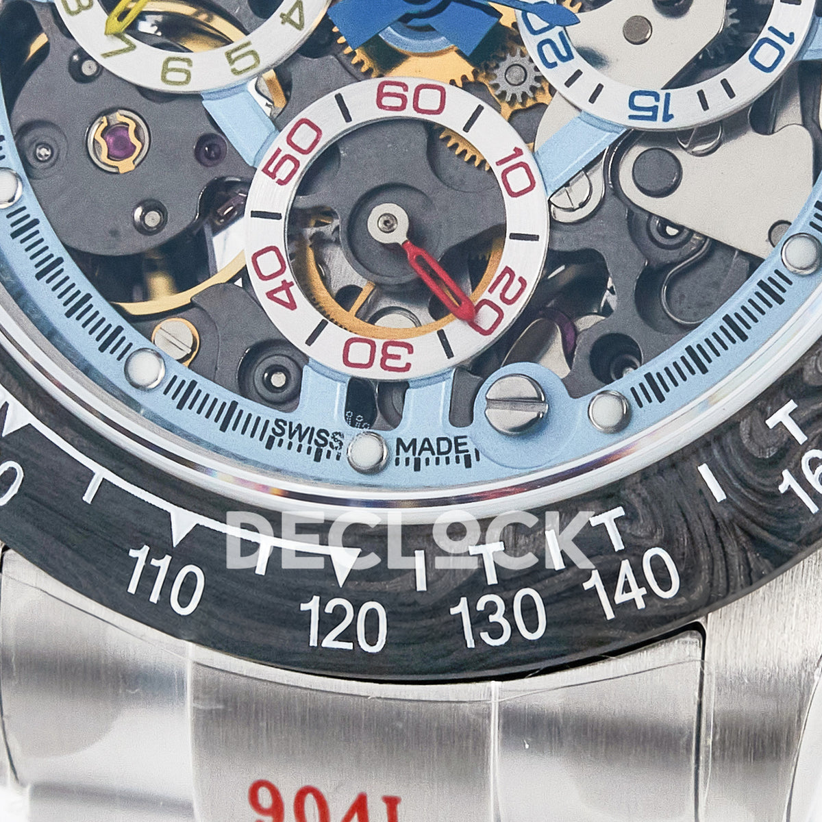 Rolex Daytona Custom Artisans Skeleton Carbon GETF DD4802 replica - carbon bezel