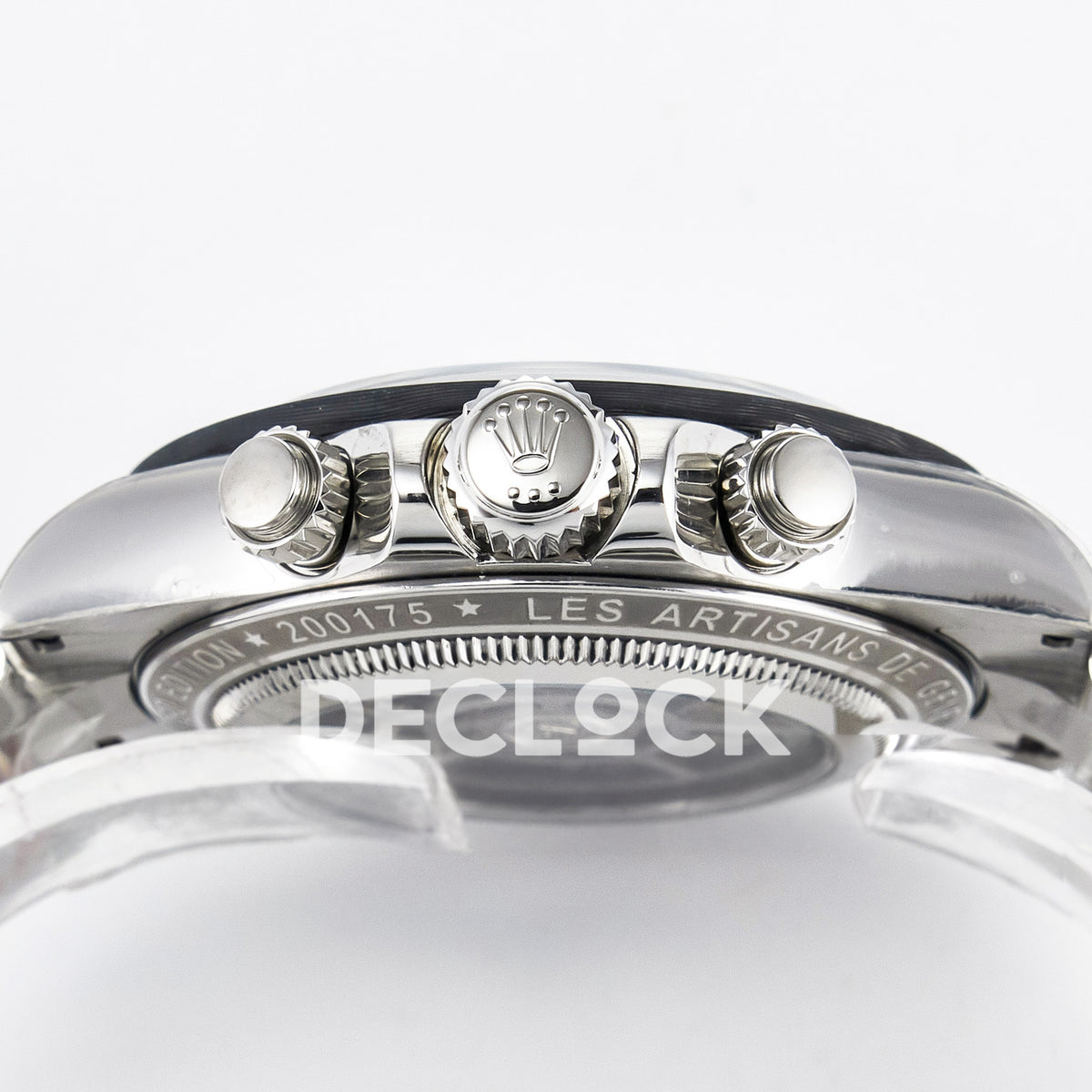 Rolex Daytona Custom Artisans Skeleton Carbon GETF DD4802 replica - crown