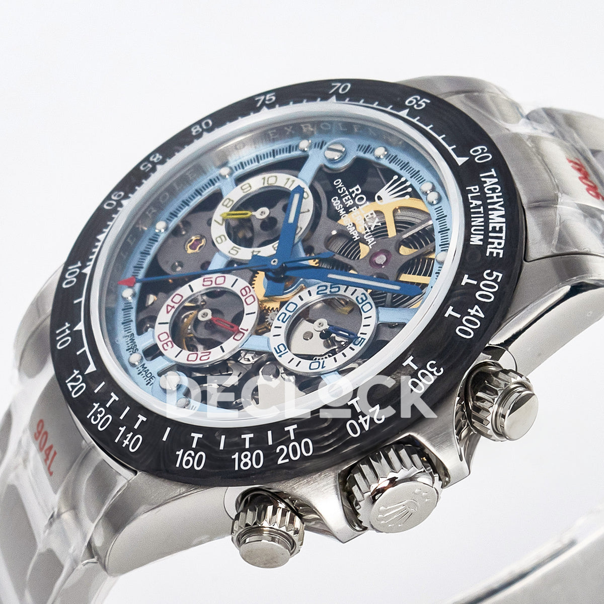 Rolex Daytona Custom Artisans Skeleton Carbon GETF DD4802 replica - crown side front