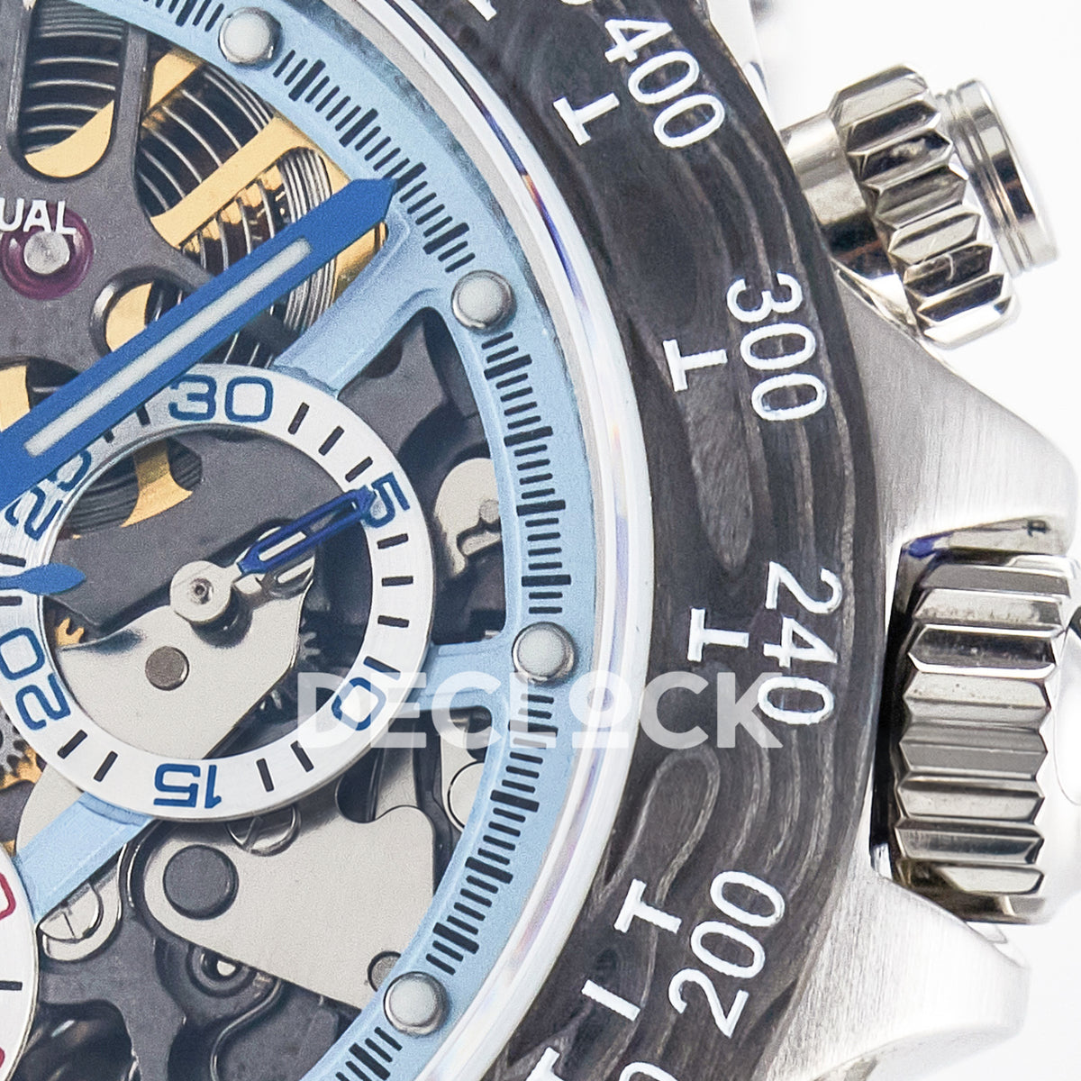 Rolex Daytona Custom Artisans Skeleton Carbon GETF DD4802 replica - right subdial
