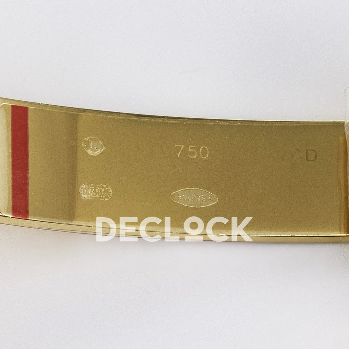 Rolex Daytona Custom Artisans Skeleton Yellow Gold Blue Bezel ADGF SA4130 replica - clasp markings