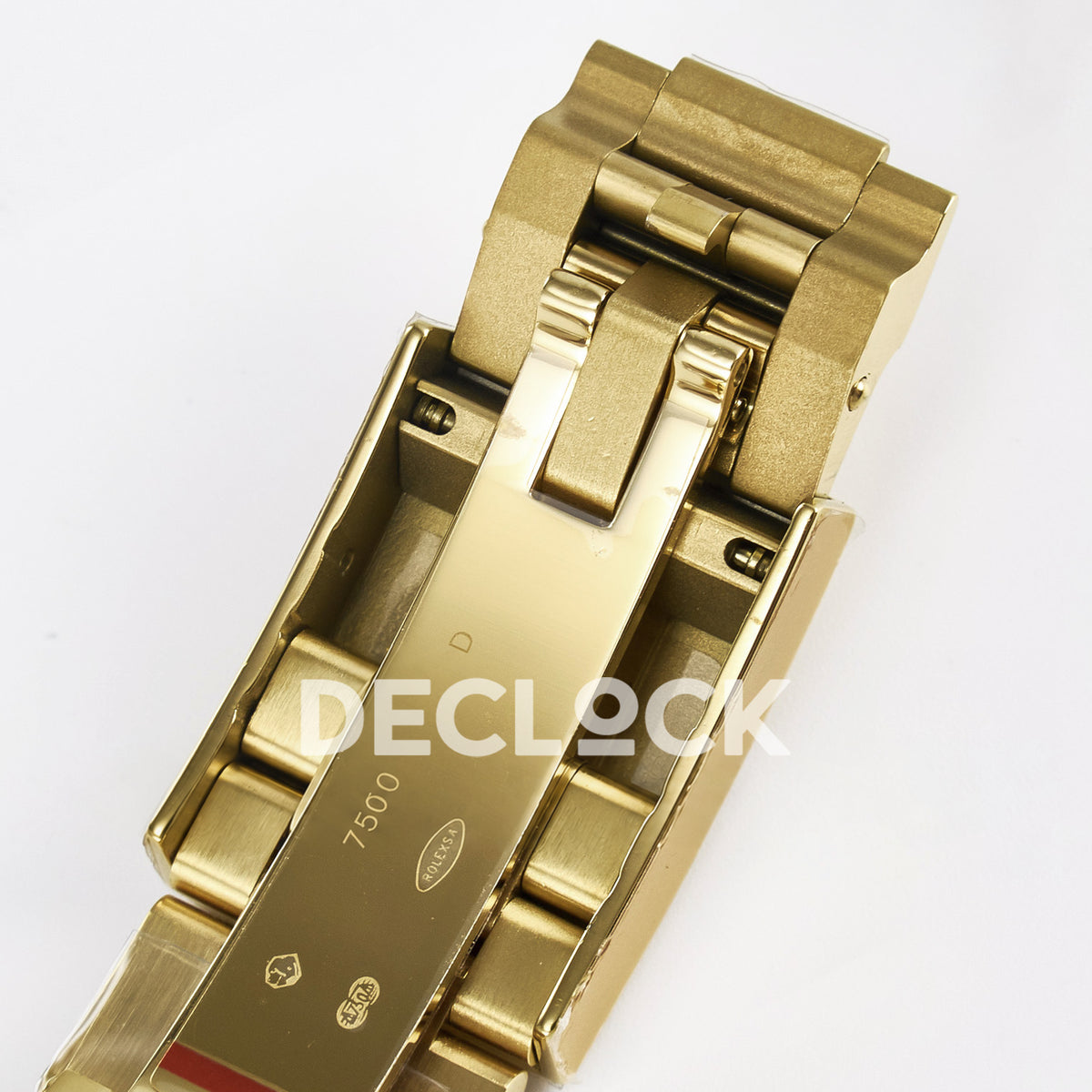 Rolex Daytona Custom Artisans Skeleton Yellow Gold Blue Bezel ADGF SA4130 replica - clasp underside