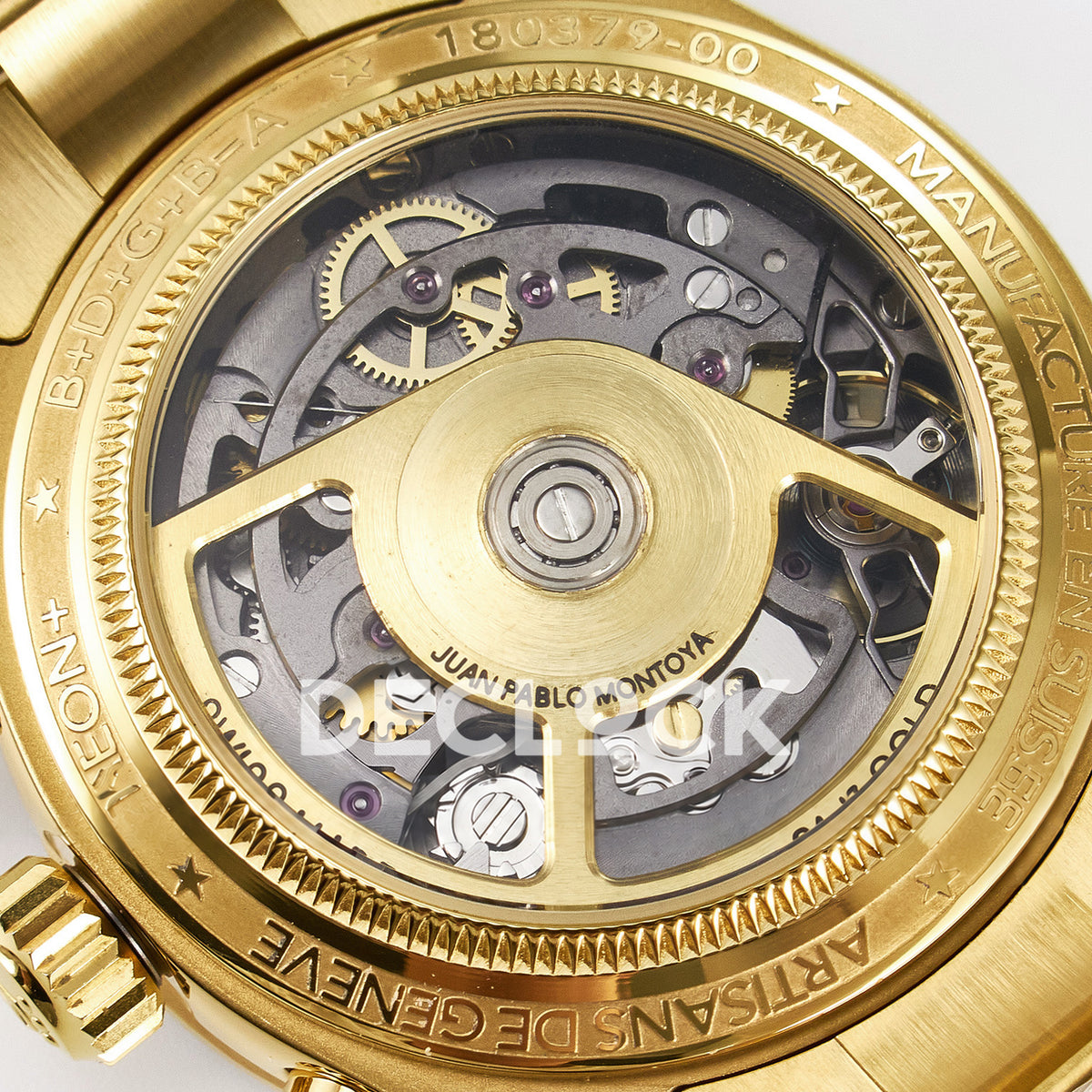Rolex Daytona Custom Artisans Skeleton Yellow Gold Blue Bezel ADGF SA4130 replica - movement