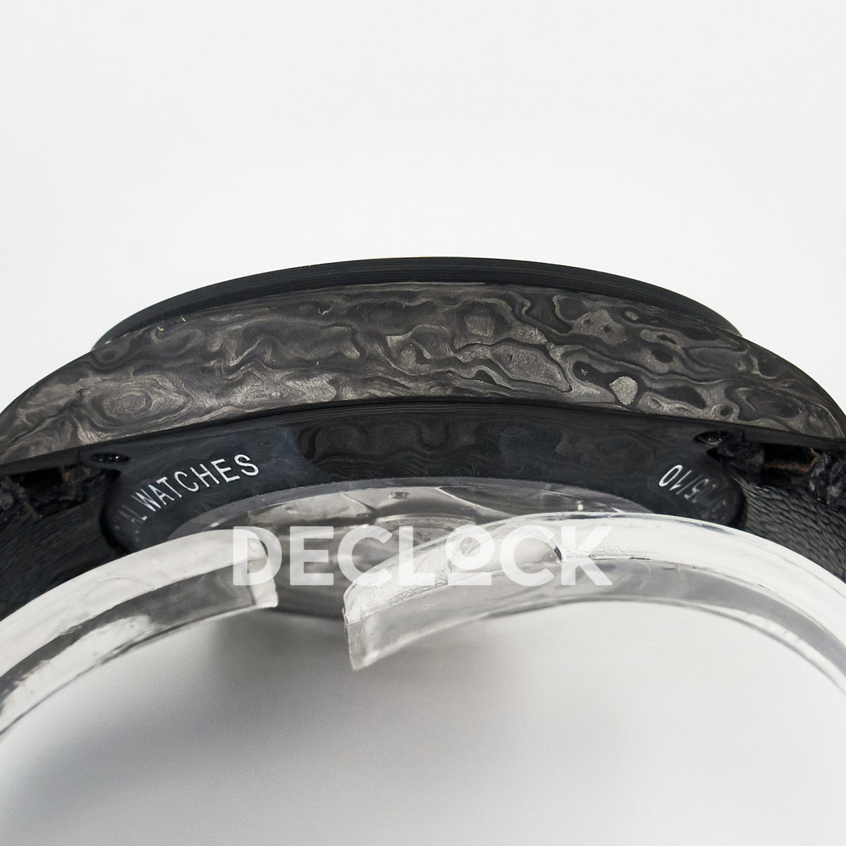 Rolex Daytona Custom Avia Grey Carbon Black Strap DIWF SH4130 replica - case side