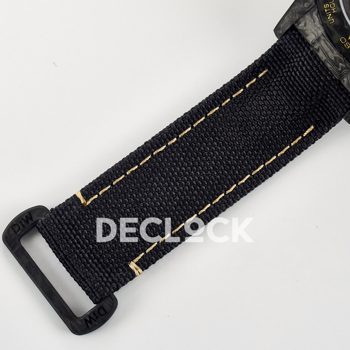 Rolex Daytona Custom Avia Grey Carbon Black Strap DIWF SH4130 replica - strap buckle