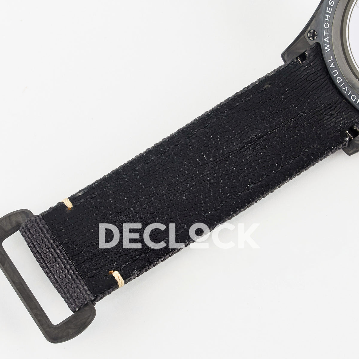 Rolex Daytona Custom Avia Grey Carbon Black Strap DIWF SH4130 replica - strap lining