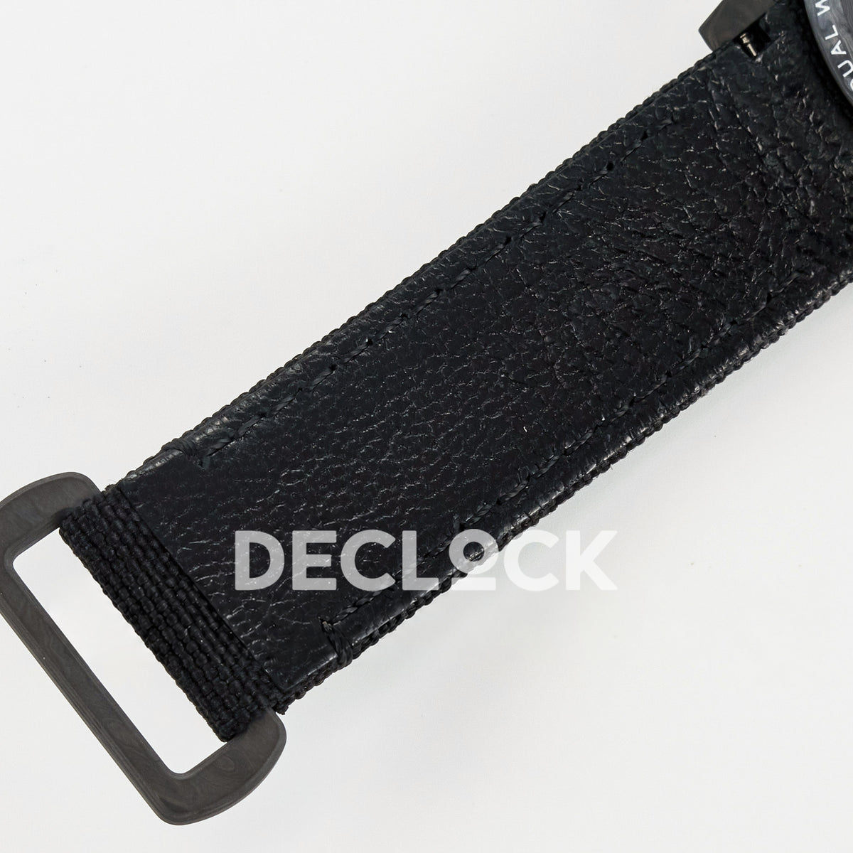 Rolex Daytona Custom Black Carbon Black White Black Strap DIWF SH4130 replica - strap lining