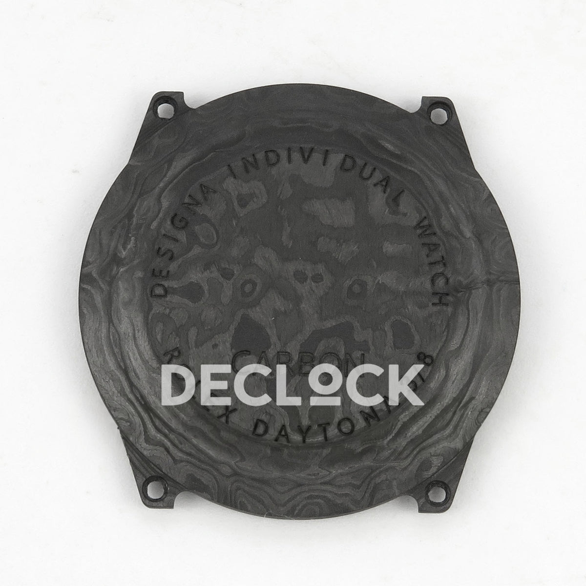 Rolex Daytona Custom Blaken Carbon Skeleton Black Nylon GETF SA4130 replica - caseback exterior