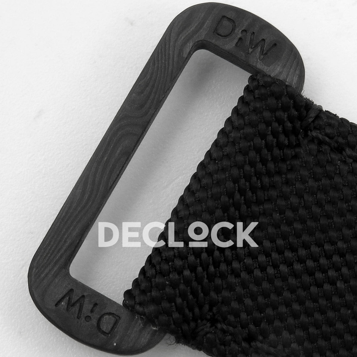Rolex Daytona Custom Blaken Carbon Skeleton Black Nylon GETF SA4130 replica - strap loop close up