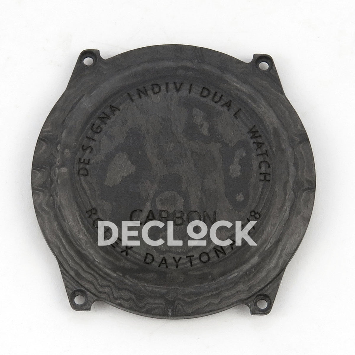 Rolex Daytona Custom Blaken Carbon Skeleton Red Nylon GETF SA4130 replica - caseback exterior