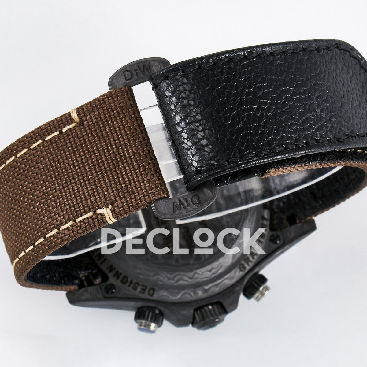 Rolex Daytona Custom Carbon Brown DIWF A7750 replica - strap closure
