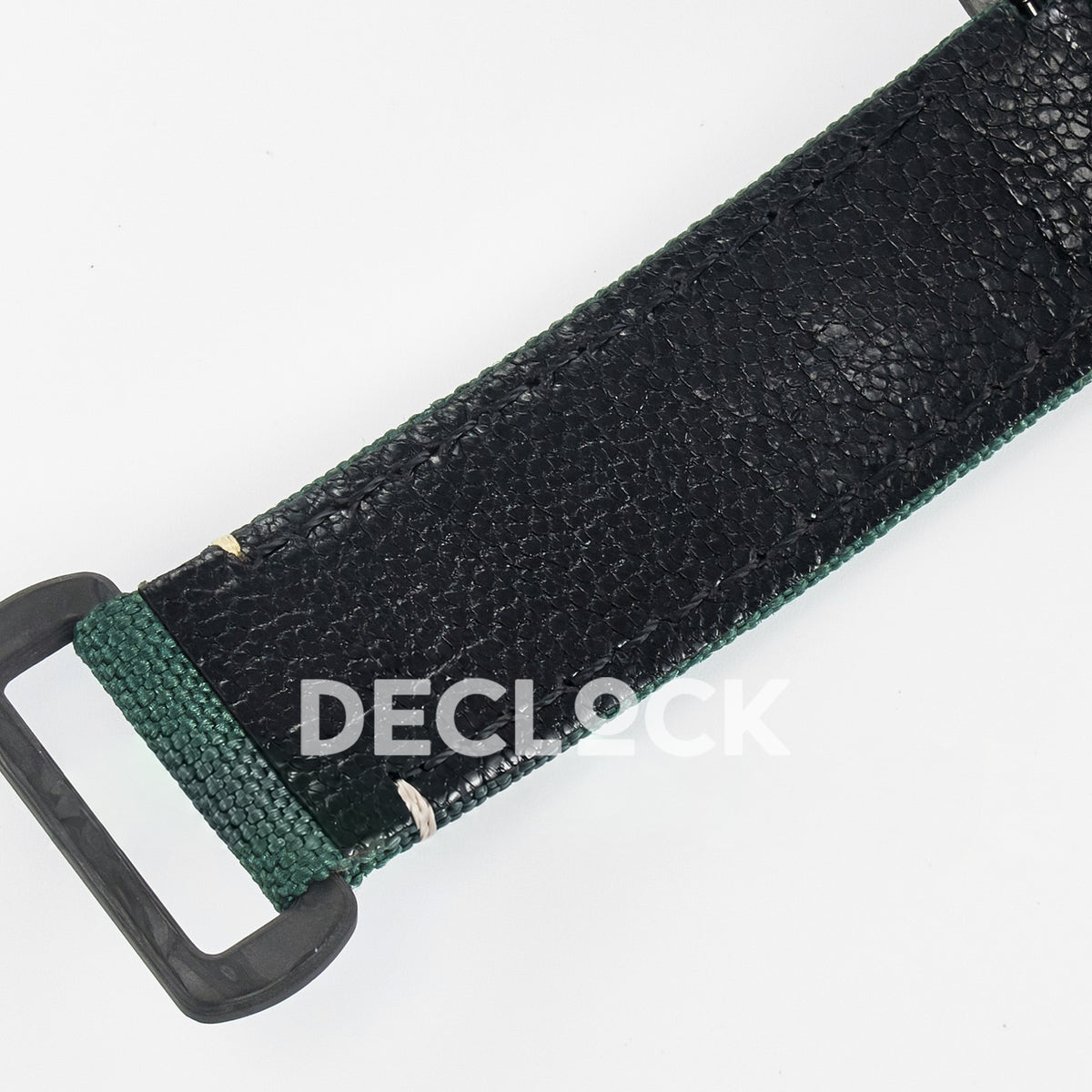 Rolex Daytona Custom Carbon Green Gold Green Strap DIWF A7750 replica - strap lining detail