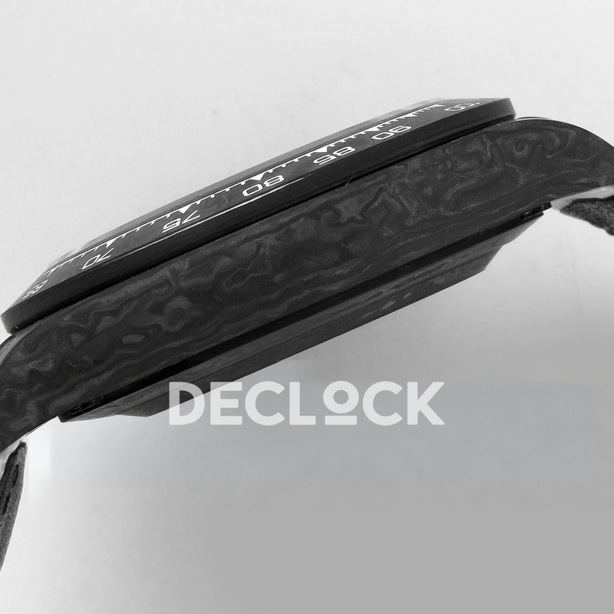 Rolex Daytona Custom DIW 'Bugatti' Black Carbon White Dial ANTF DD4801 replica - case side