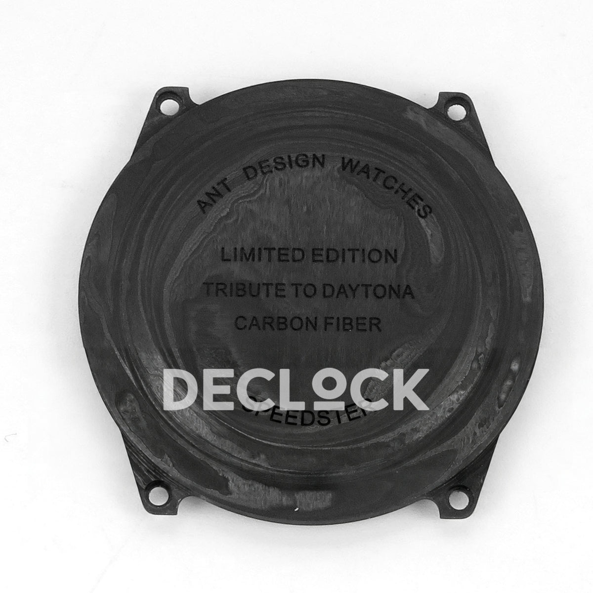 Rolex Daytona Custom DIW 'Bugatti' Black Carbon White Dial ANTF DD4801 replica - caseback exterior