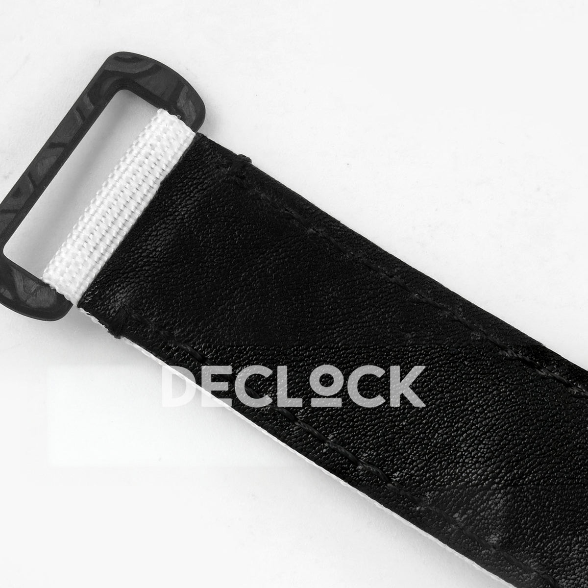 Rolex Daytona Custom DIW 'Bugatti' Black Carbon White Dial ANTF DD4801 replica - strap interior