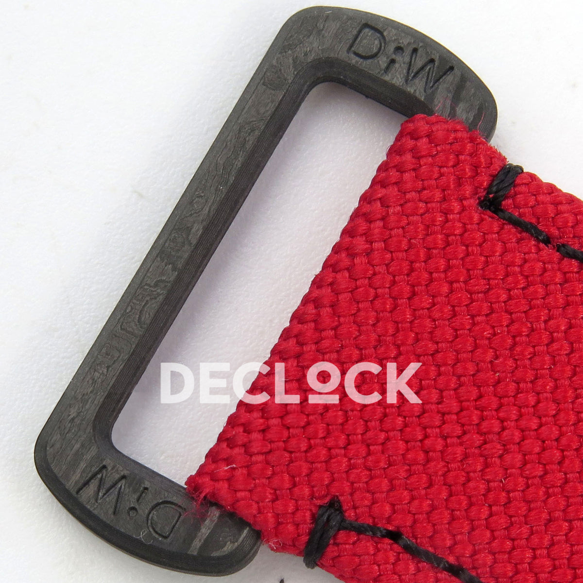 Rolex Daytona Custom DIW Carbon Black Dial Red Nylon N6F DD4801 replica - carbon strap loop