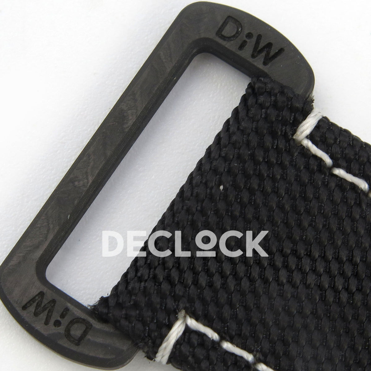 Rolex Daytona Custom DIW Carbon Black White Dial Black Nylon N6F DD4801 replica - carbon strap loop