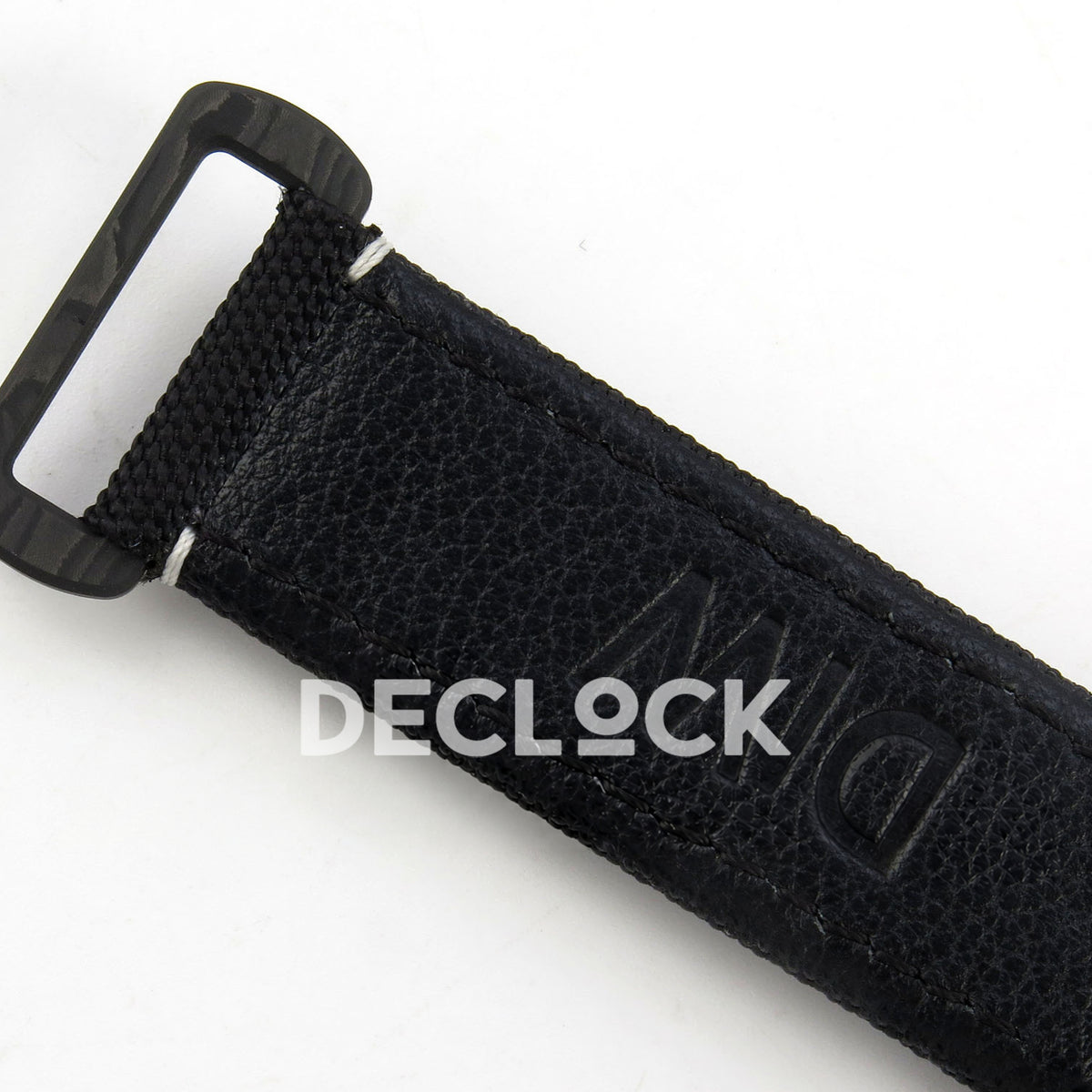 Rolex Daytona Custom DIW Carbon Black White Dial Black Nylon N6F DD4801 replica - strap underside