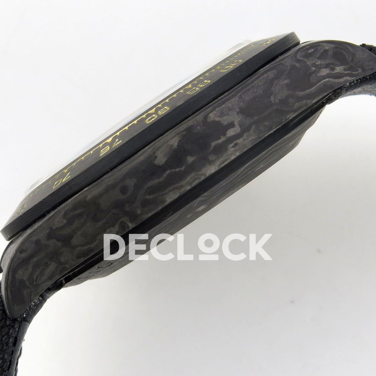Rolex Daytona Custom DIW Carbon Blue Dial Black Nylon N6F DD4801 replica - case side