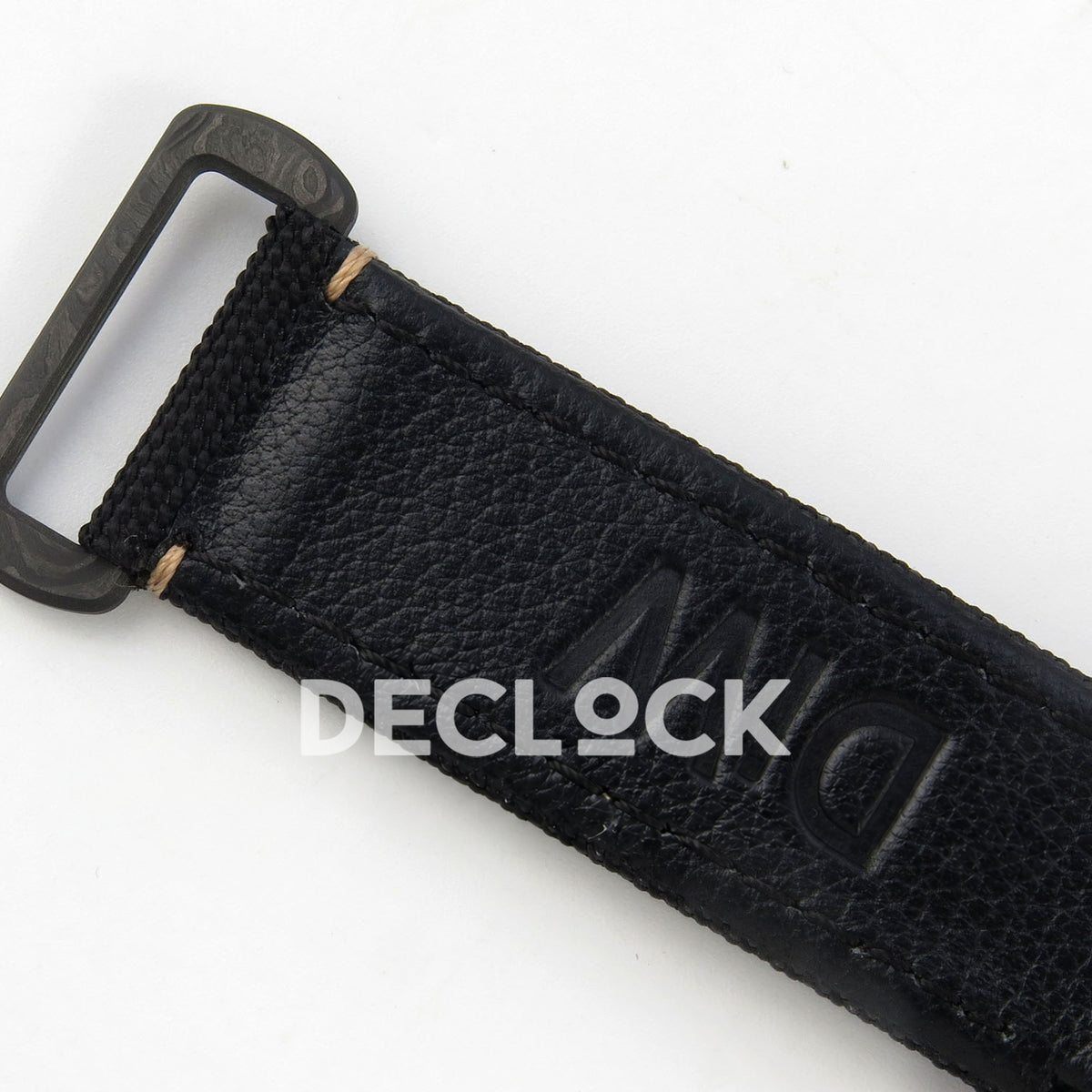 Rolex Daytona Custom DIW Carbon Blue Dial Black Nylon N6F DD4801 replica - strap underside