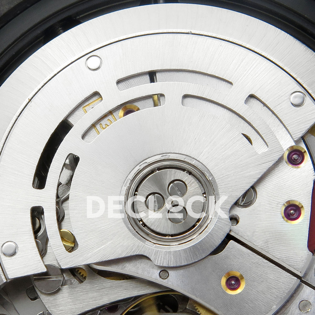 Rolex Daytona Custom DIW Carbon Blue Gold Dial Black Nylon N6F DD4801 replica - rotor close up