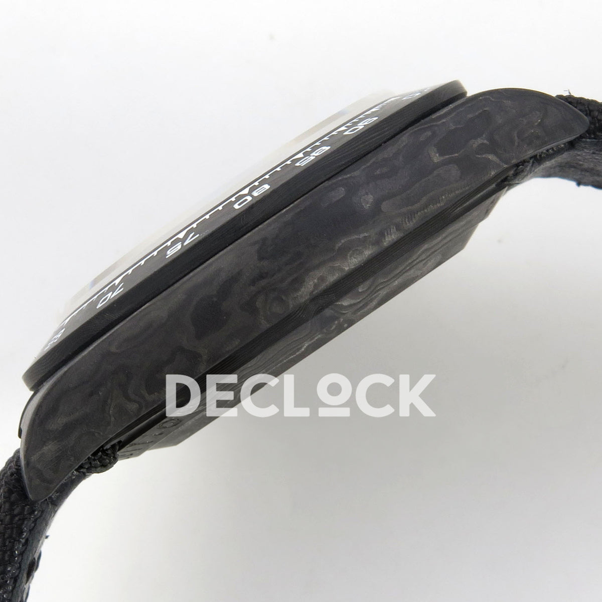 Rolex Daytona Custom DIW Carbon White Dial Black Nylon N6F DD4801 replica - case side