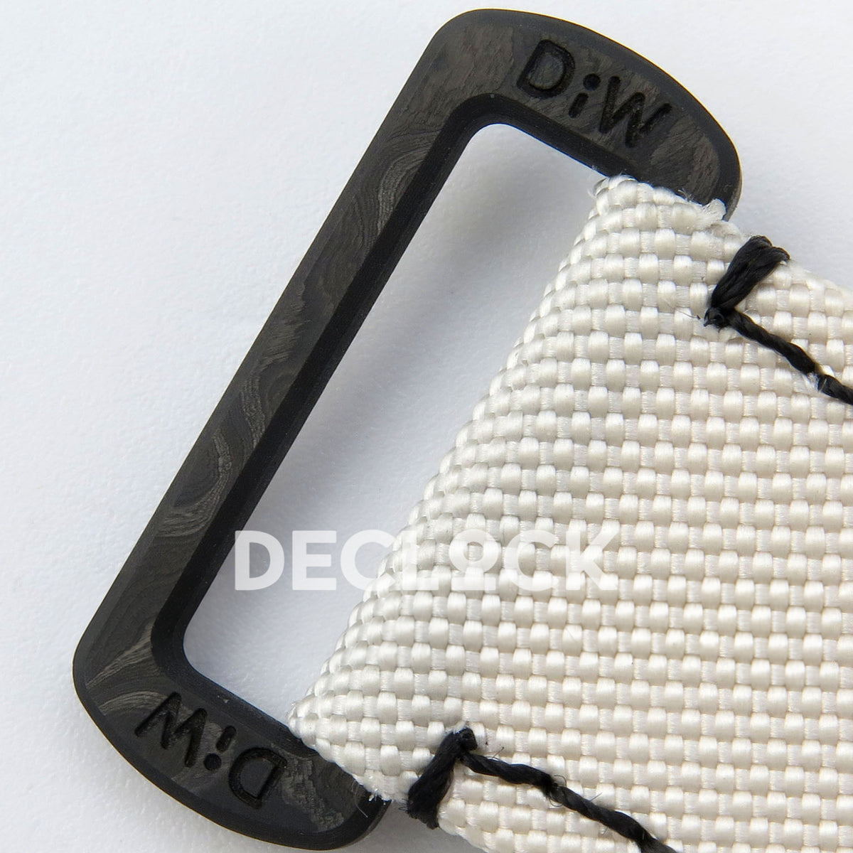 Rolex Daytona Custom DIW Carbon White Dial White Nylon N6F DD4801 replica - carbon strap loop
