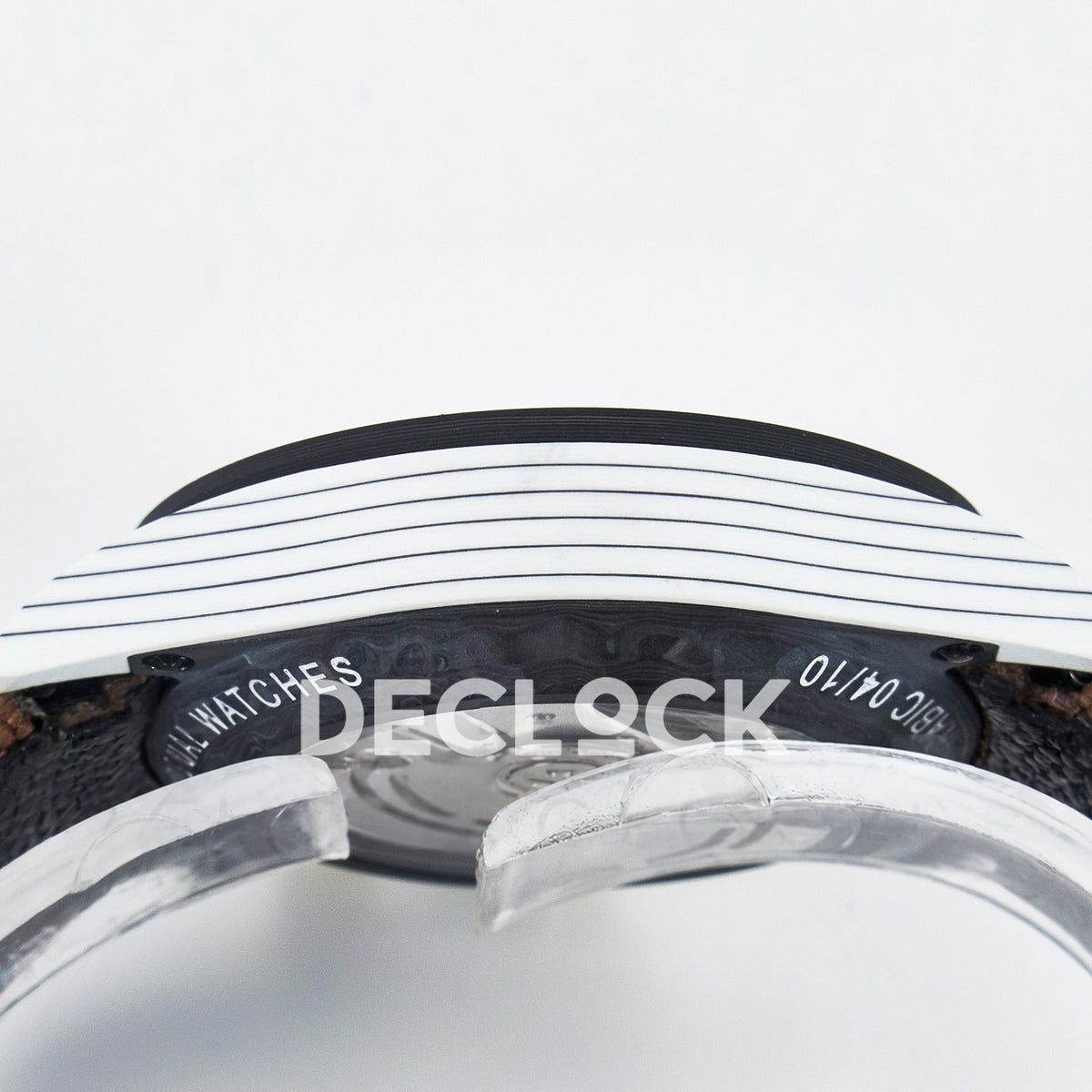 Rolex Daytona Custom DIW Desert Eagle White Carbon Brown Strap DIWF SH4130 replica - case side