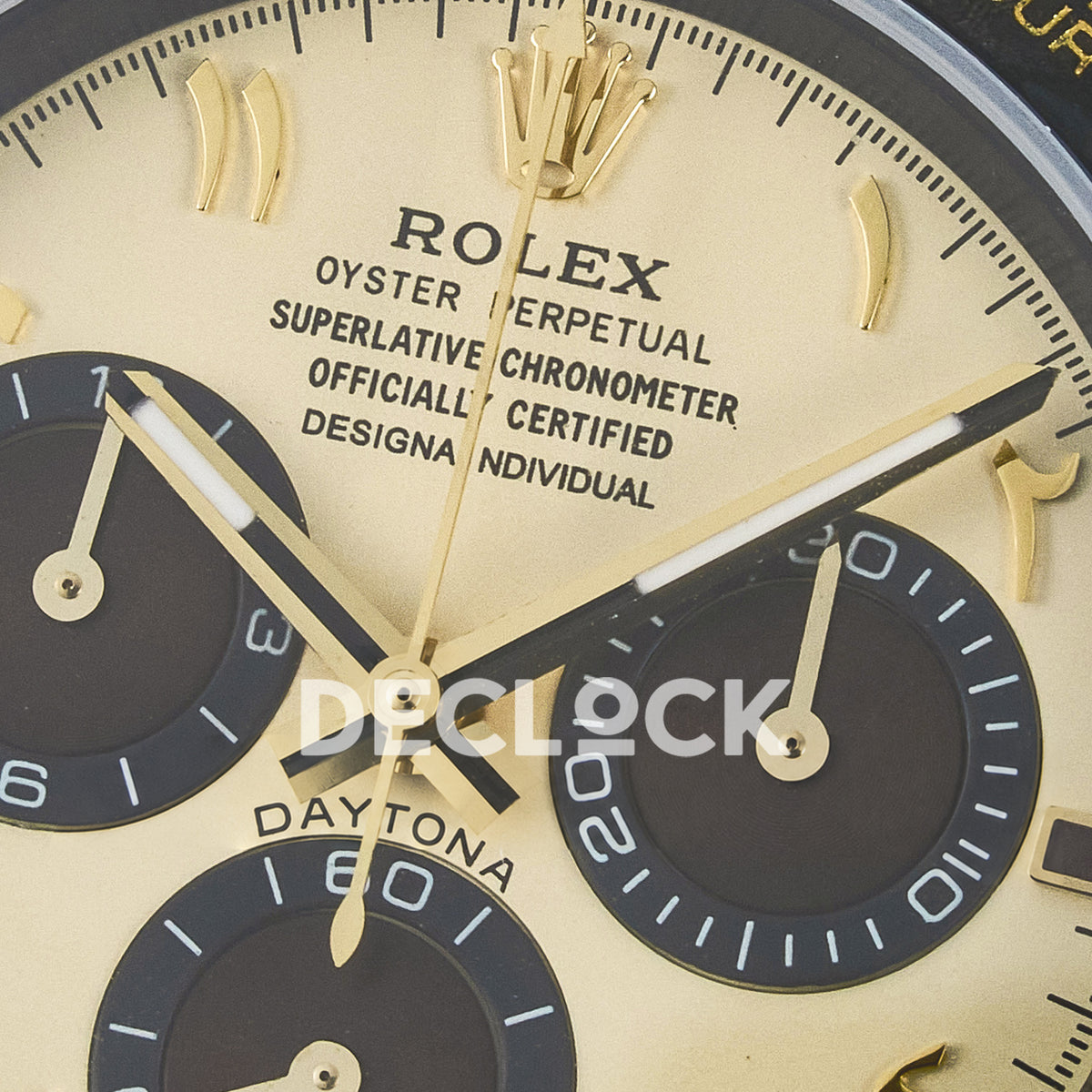 Rolex Daytona Custom DIW Desert Eagle White Carbon Brown Strap DIWF SH4130 replica - dial logo