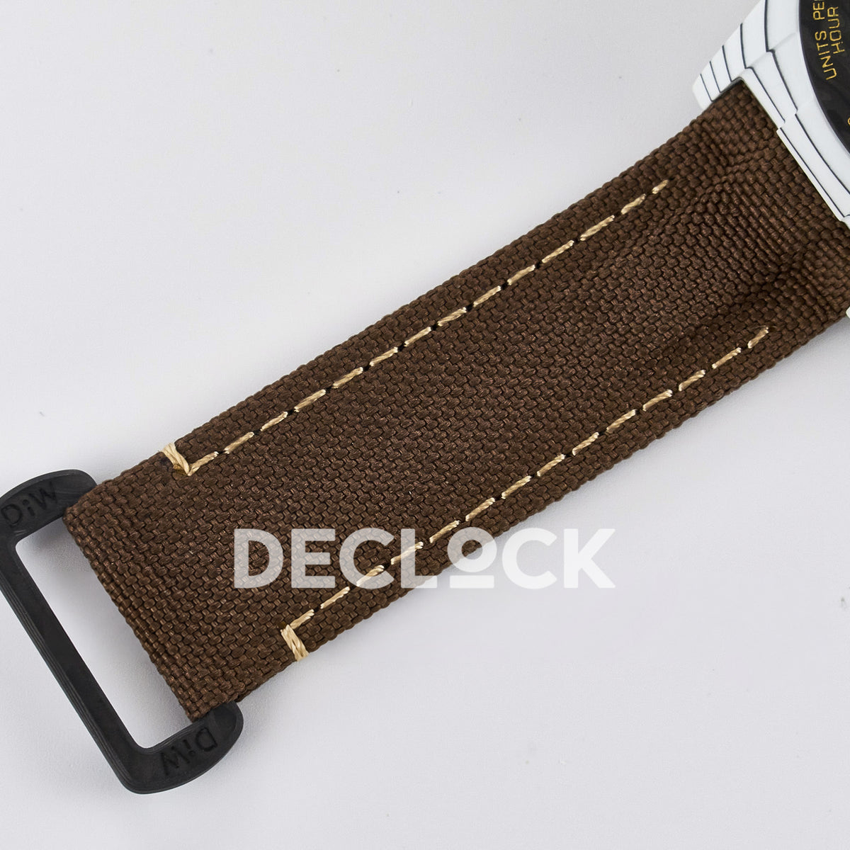 Rolex Daytona Custom DIW Desert Eagle White Carbon Brown Strap DIWF SH4130 replica - strap buckle