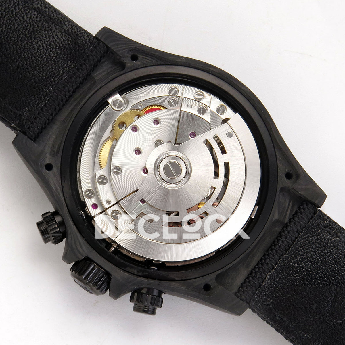 Rolex Daytona Custom DIW 'Maybach' Black Carbon White Dial ANTF DD4801 replica - movement back