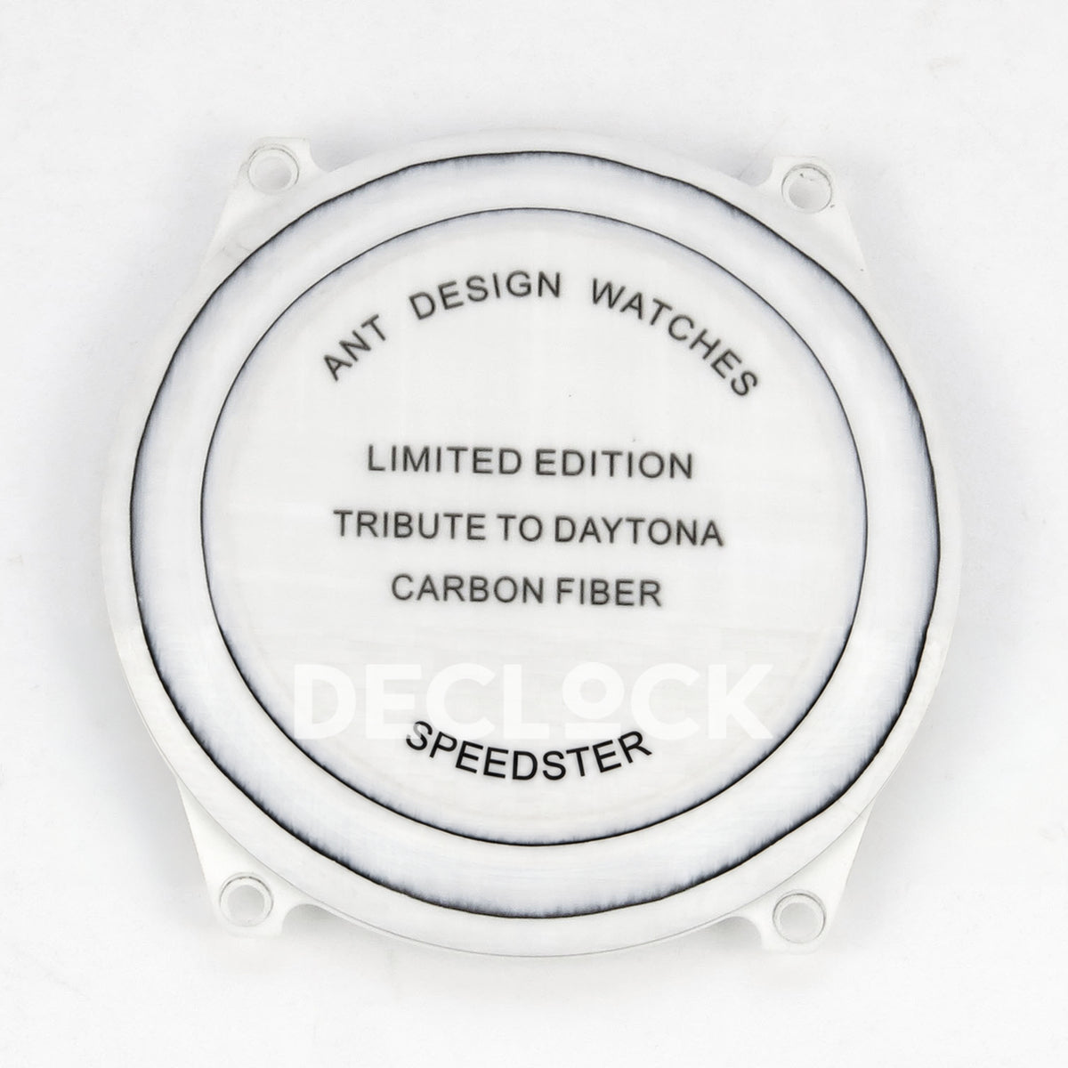 Rolex Daytona Custom DIW 'Mercedes' White Carbon Black Carbon Fibre Dial ANTF DD4801 replica - caseback exterior