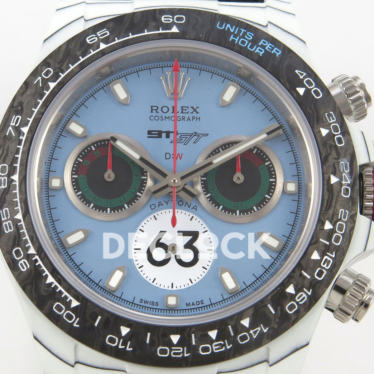 Rolex Daytona Custom DIW Porsche 911 S/T DIWF DD4801 replica - dial close up