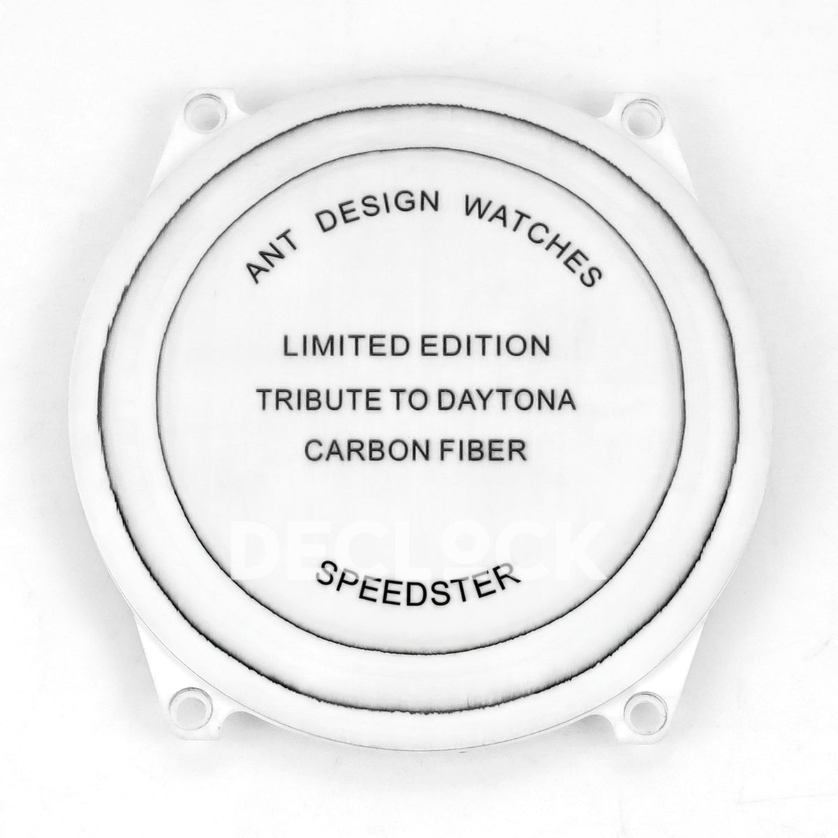 Rolex Daytona Custom DIW 'Porsche' White Carbon Black Dial ANTF DD4801 replica - caseback exterior