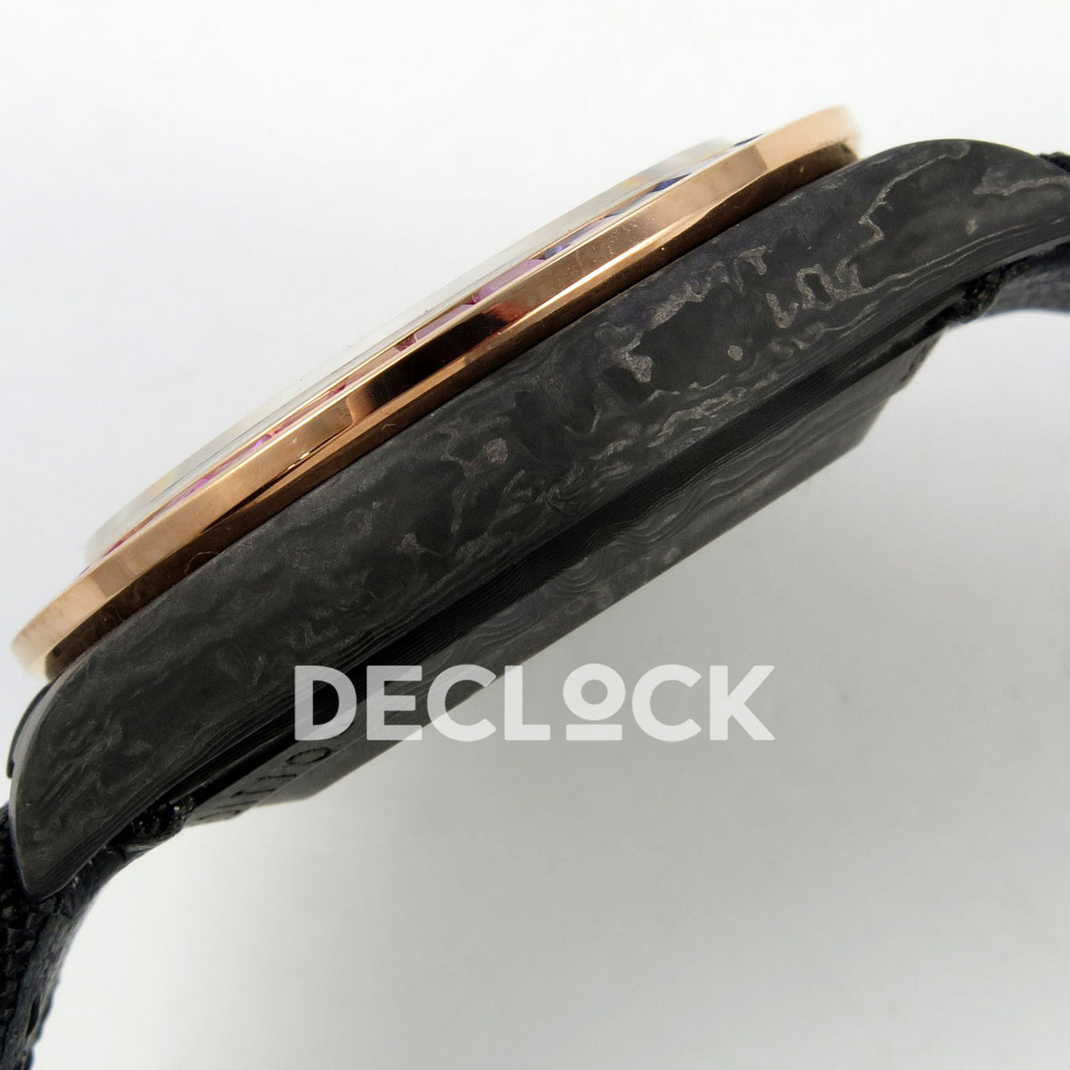 Rolex Daytona Custom DIW Rainbow Black Carbon SONIC SA4130 replica - case side
