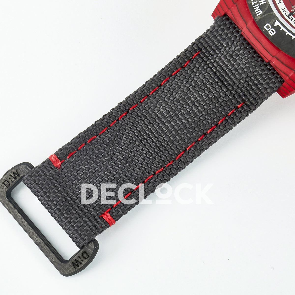 Rolex Daytona Custom DIW Red Carbon Gray Nylon DIWF SH7750 replica - buckle