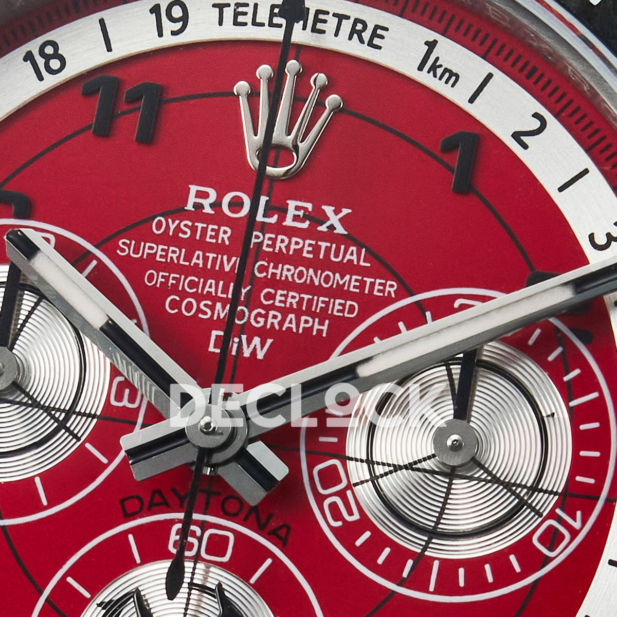 Rolex Daytona Custom DIW Red Carbon Gray Nylon DIWF SH7750 replica - dial logo