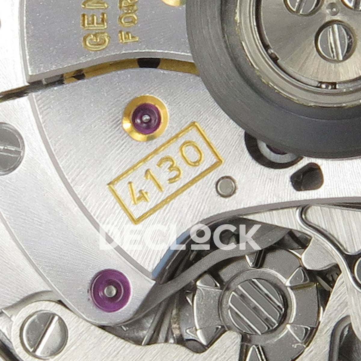 Rolex Daytona Custom DIW Veloce Blue Orange SONIC SA4130 replica - calibre engraving