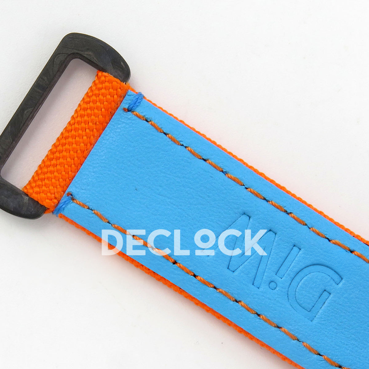 Rolex Daytona Custom DIW Veloce Blue Orange SONIC SA4130 replica - strap interior