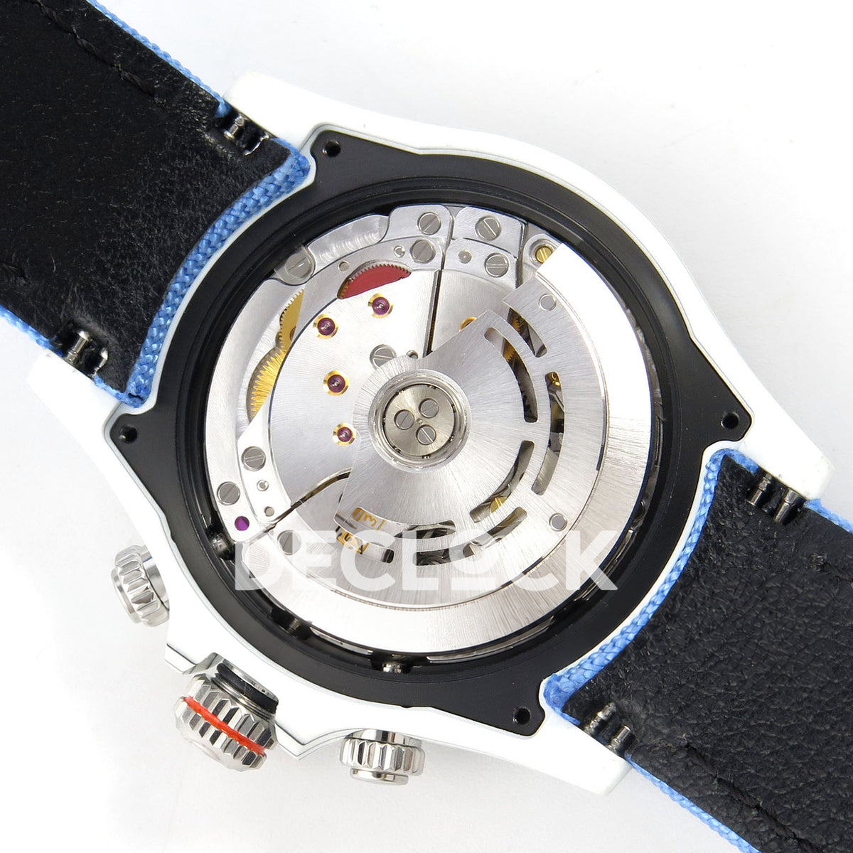 Rolex Daytona Custom DIW White Carbon Black Dial Blue Nylon N6F DD4801 replica - movement
