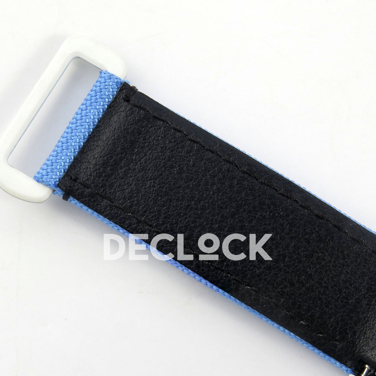 Rolex Daytona Custom DIW White Carbon Black Dial Blue Nylon N6F DD4801 replica - strap underside