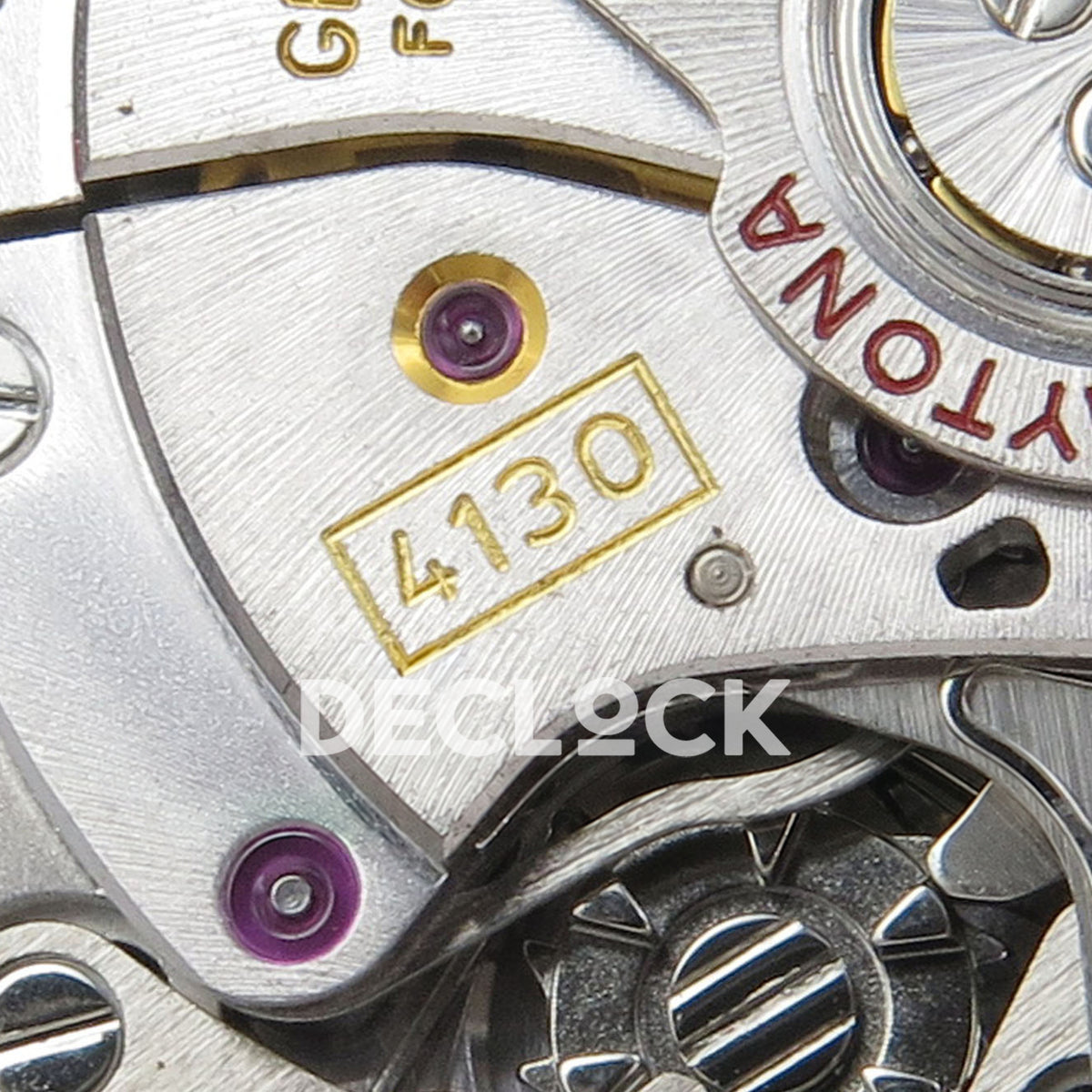 Rolex Daytona Custom Paul Newman Black Red PMSF DD4130 replica - calibre engraving