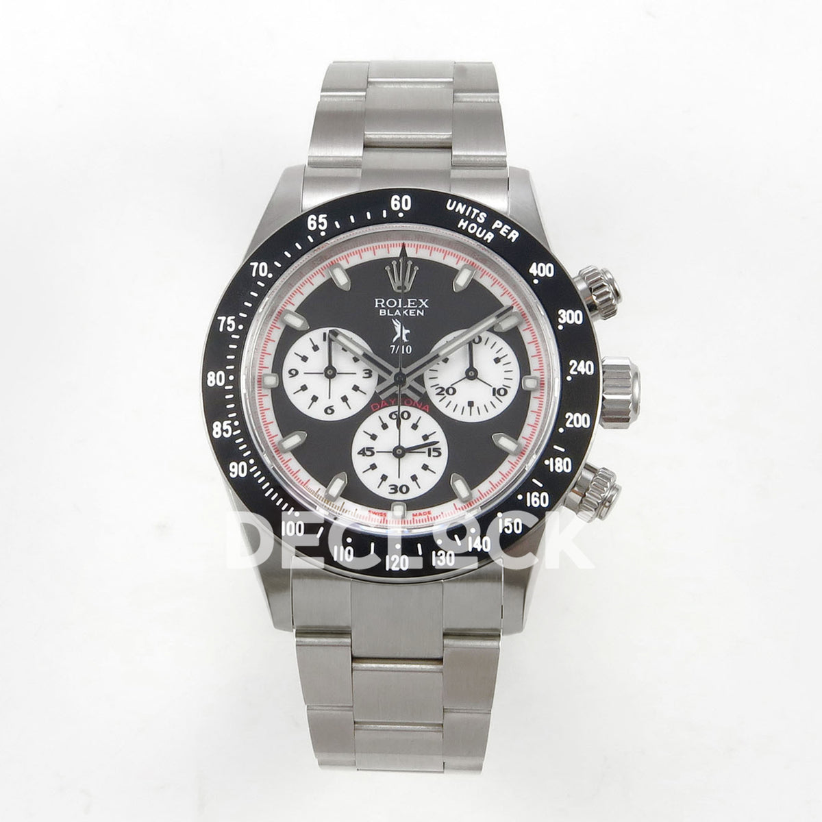 Rolex Daytona Custom Paul Newman Black Red PMSF DD4130 replica - front