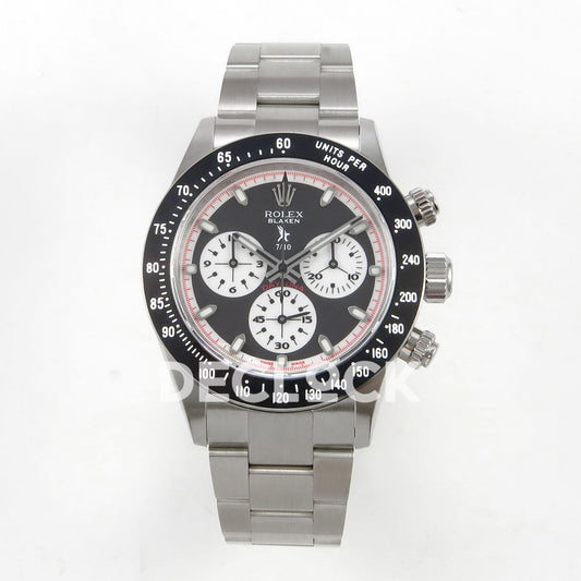 Rolex Daytona Custom Paul Newman Black Red PMSF DD4130 replica - front