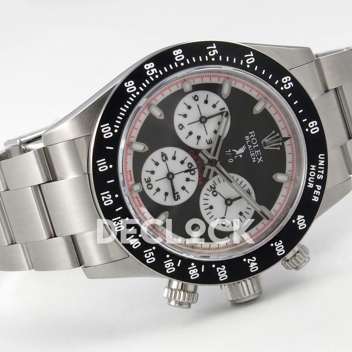Rolex Daytona Custom Paul Newman Black Red PMSF DD4130 replica - side front