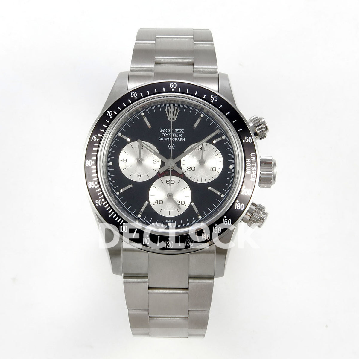 Rolex Daytona Custom Paul Newman Black Silver PMSF DD4130 replica - front