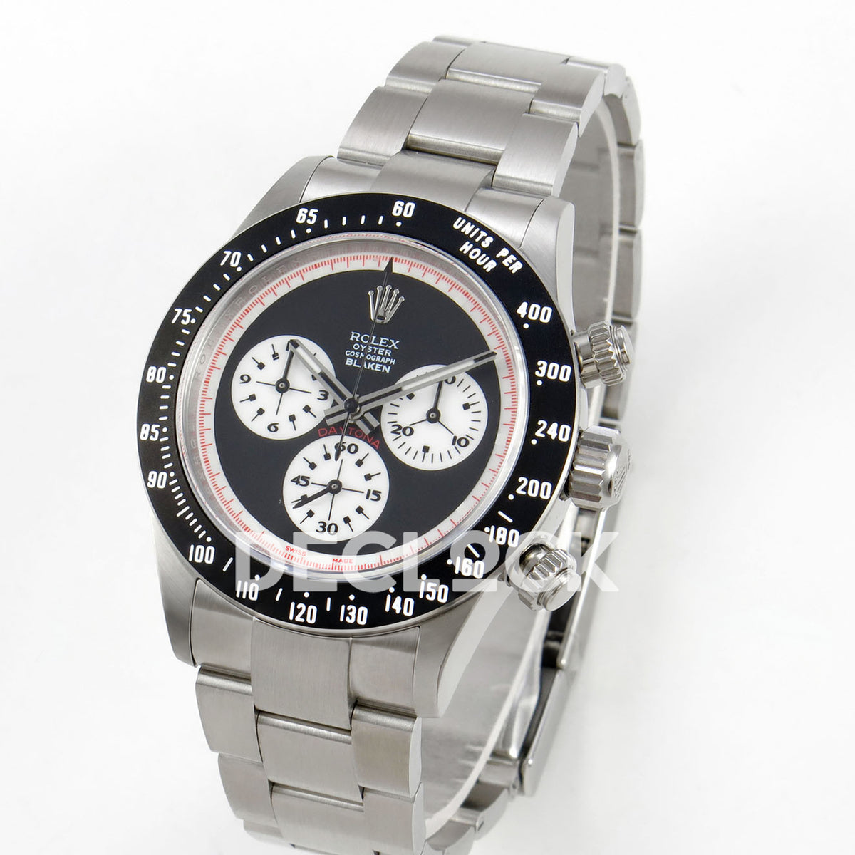Rolex Daytona Custom Paul Newman Blaken Black PMSF DD4130 replica - angled front