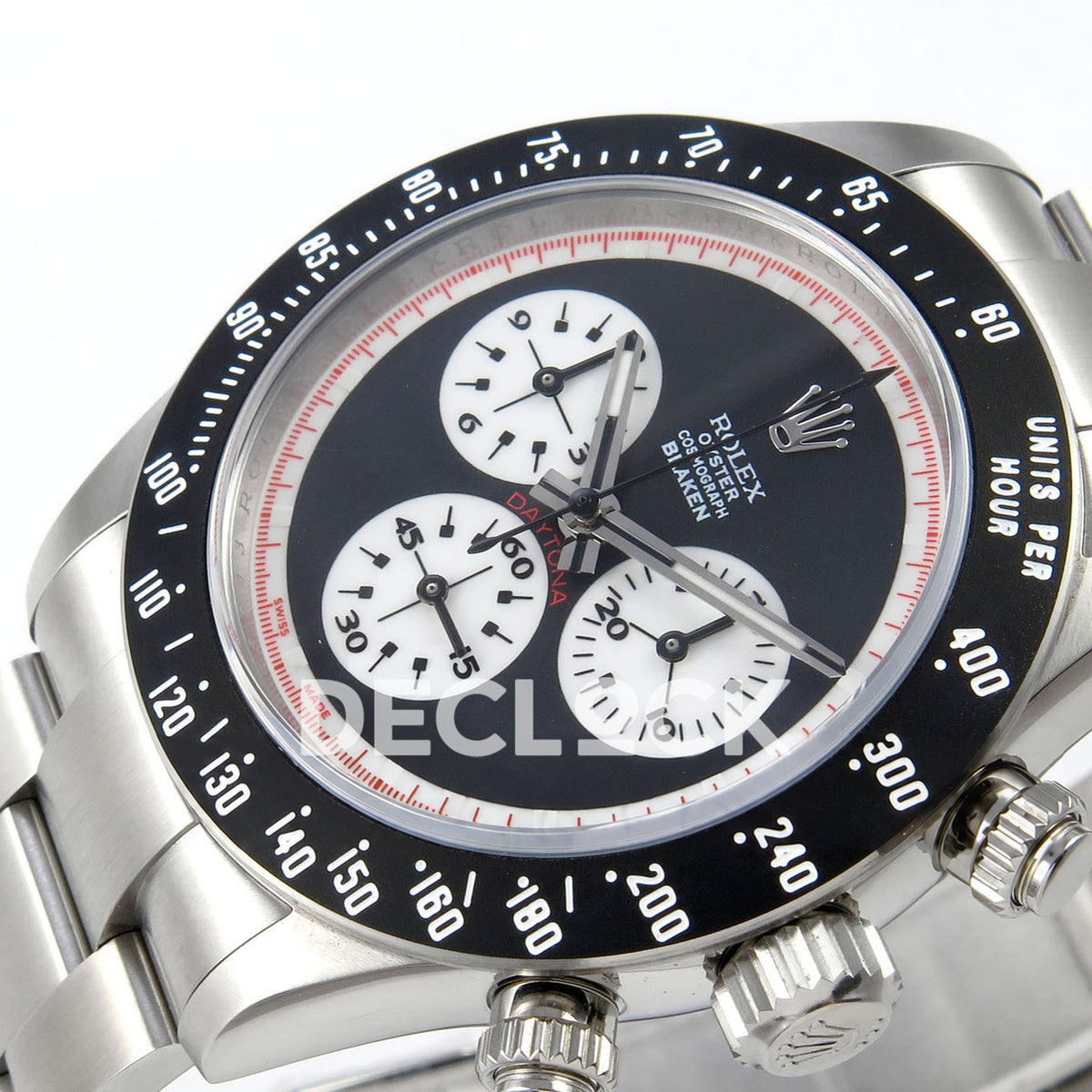 Rolex Daytona Custom Paul Newman Blaken Black PMSF DD4130 replica - crown side front