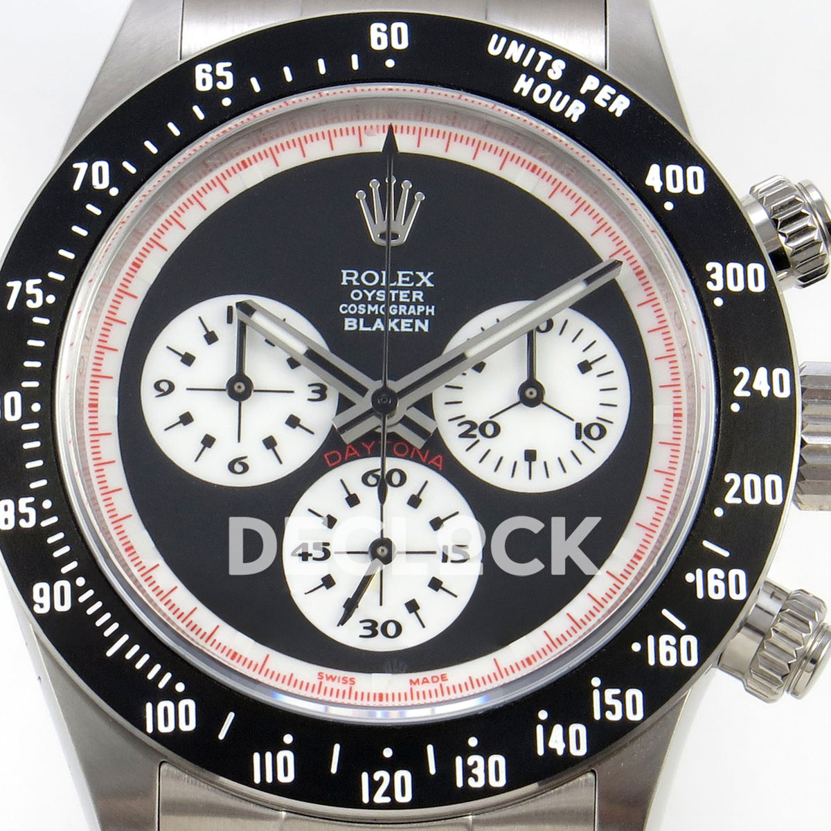 Rolex Daytona Custom Paul Newman Blaken Black PMSF DD4130 replica - dial close up