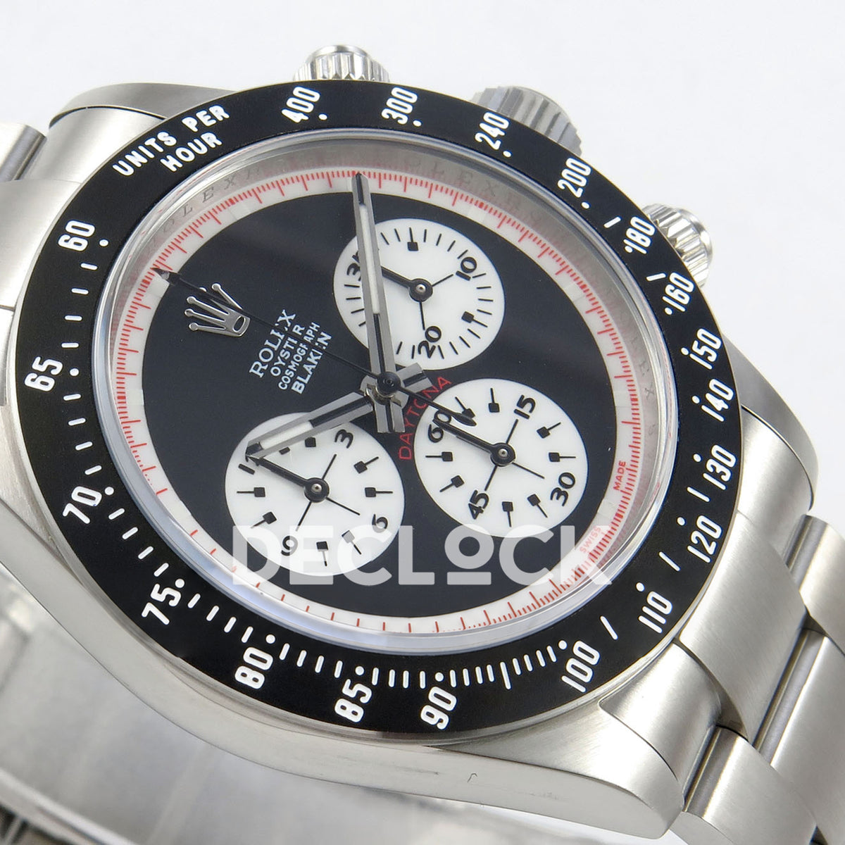Rolex Daytona Custom Paul Newman Blaken Black PMSF DD4130 replica - opposite angled front
